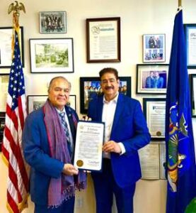 Dr. Sandeep Marwah Honored by New York State Assembly