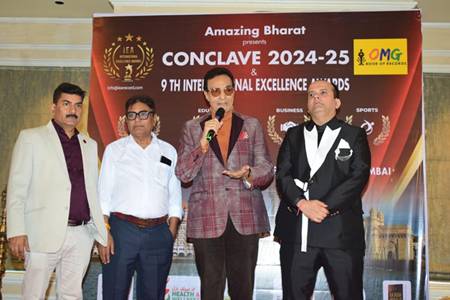 DHEERAJ KUMAR As Chief Guest At Taj Mahal Hotel, Mumbai Internatiönal Exelence Awards – 2024